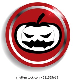 Pumpkin halloween vector illustration