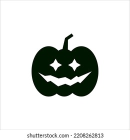 Pumpkin for halloween vector illustration icon