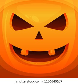 pumpkin haloween scary vector illustration background banner vector