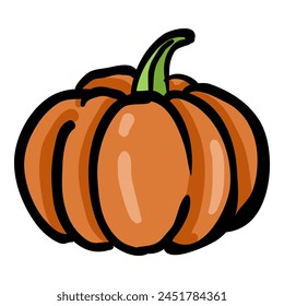 Pumpkin Hand Drawn Doodle Icon