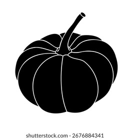 Pumpkin hand drawn ilustration for fall hollyday.
