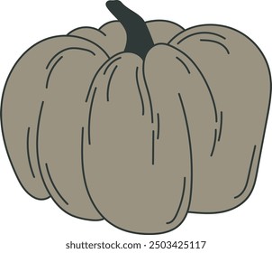 Pumpkin Hand Drawn Sketch Vector Illustration