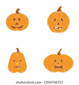 Pumpkin Handdrawn Design. Easy To Edit. EPS 10