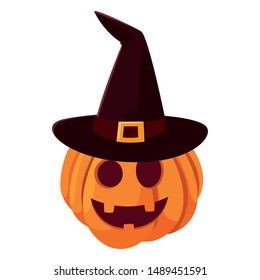 pumpkin happy halloween celebration design