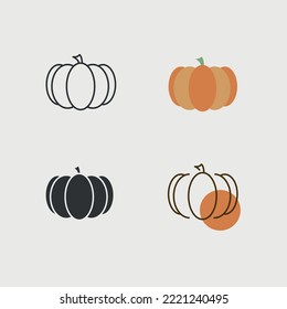 pumpkin harvest food vector icon seasonal thanksgiving 