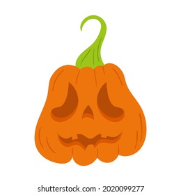 Pumpkin Harvest Thanksgiving vector illustration Scary Jack O Lantern halloween pumpkin