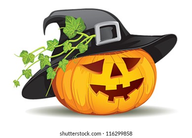 Pumpkin with hat