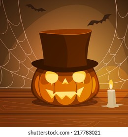 Pumpkin With Hat