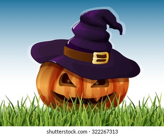 pumpkin hat for Halloween