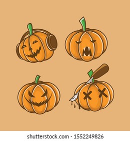 the pumpkin head of halloween 
