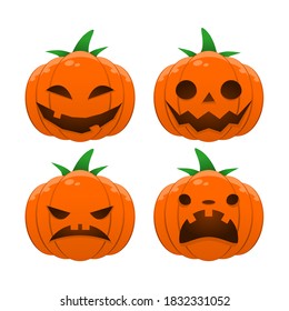 pumpkin head. halloween graphic asset. creepy illustration.