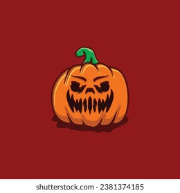 Pumpkin head illustration for Halloween celebration Halloween Elements Design Halloween, Halloween Image Clipart, 