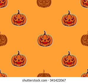 Pumpkin head pattern, for Halloween theme.