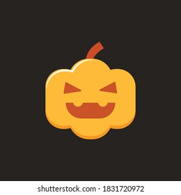 Pumpkin head vector illustration stock images