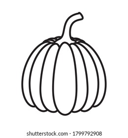 pumpkin healthy vegetable isolated style icon vector illustration design