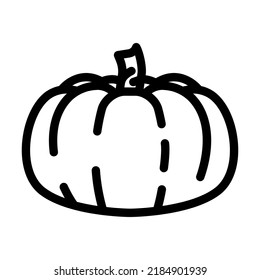 pumpkin holiday line icon vector. pumpkin holiday sign. isolated contour symbol black illustration