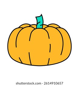 pumpkin holiday line icon vector. pumpkin holiday sign. isolated symbol illustration