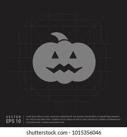 Pumpkin icon - Black Creative Background