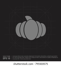 Pumpkin icon Black Creative Background