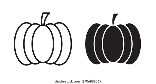 Icono de calabaza colección. iconos simples modernos para el Web