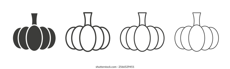Pumpkin icon collection for website design, app, UI design.