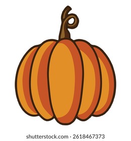 pumpkin icon with colored style