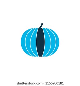 Pumpkin icon colored symbol. Premium quality isolated gourd element in trendy style.