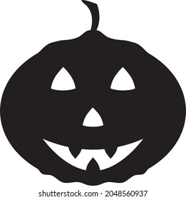 Icono de calabaza halloween. Ilustración vectorial. 