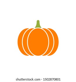 pumpkin icon design flat vector 