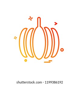 Pumpkin icon design vector
