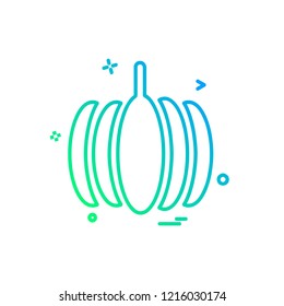 Pumpkin icon design vector