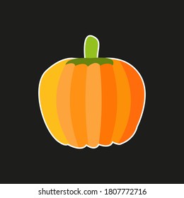 pumpkin icon design. vector illustration
