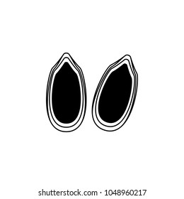 pumpkin icon. Element of seeds and nuts elements illustration. Premium quality graphic design icon. Signs and symbols collection icon for websites, web design, mobile app on white background