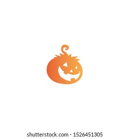 Pumpkin icon in a flat style.