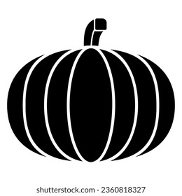 Pumpkin icon as a food ingredient for pancakes in autumn and Halloween celebration
