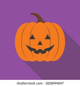 Pumpkin icon, Halloween purple wallpaper background