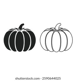 Pumpkin Icon Halloween, Thanksgiving, and Fall Clipart And Illustrations