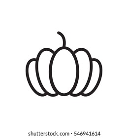 pumpkin icon illustration isolated vector sign symbol
