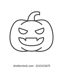 Pumpkin icon isolated on a white background