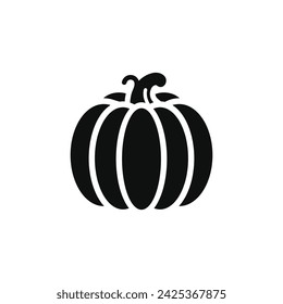 Icono de calabaza aislado sobre fondo blanco