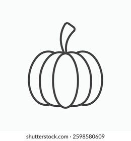 Pumpkin icon isolated on white background