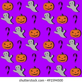 Pumpkin icon isolated on White background for Halloween. Vector Illustration. 
