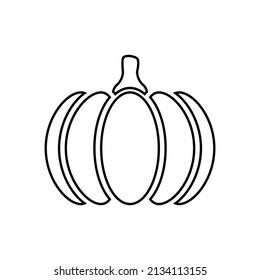 Pumpkin icon in line style