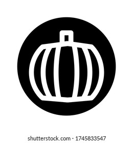pumpkin  icon or logo isolated sign symbol vector illustration - high quality black style vector icons
