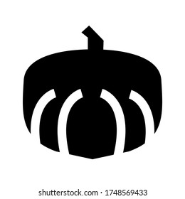 Pumpkin  icon or logo isolated sign symbol vector illustration - high quality black style vector icon
