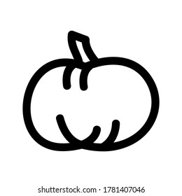 pumpkin icon or logo isolated sign symbol vector illustration - high quality black style vector icons

