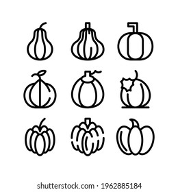 pumpkin icon or logo isolated sign symbol vector illustration - Collection of high quality black style vector icons
