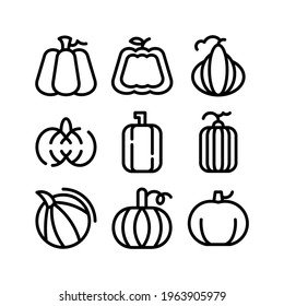 pumpkin icon or logo isolated sign symbol vector illustration - Collection of high quality black style vector icons
