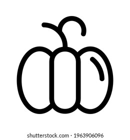 pumpkin icon or logo isolated sign symbol vector illustration - high quality black style vector icons
