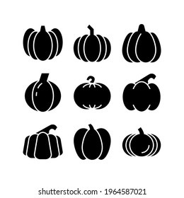 pumpkin icon or logo isolated sign symbol vector illustration - Collection of high quality black style vector icons
